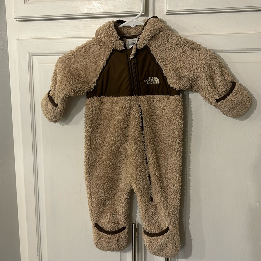The North Face Infant Plush One Piece Fleece Bunting 3-6 Months